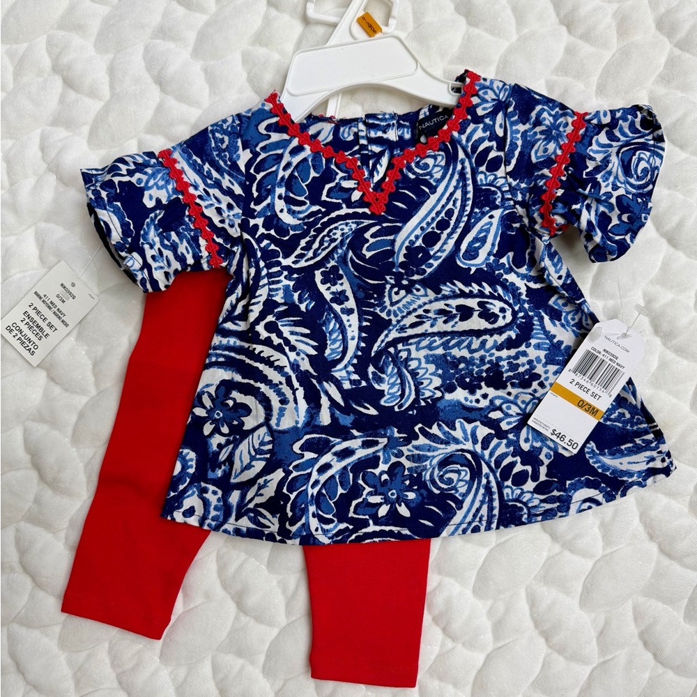 Nautica Blue and Red Kids Matching Set